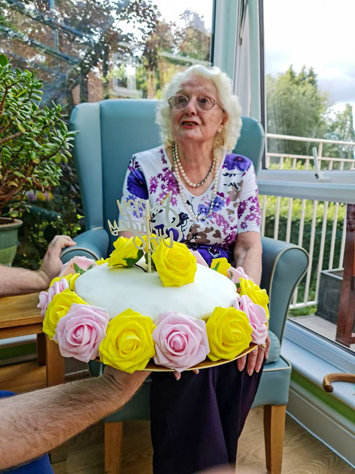 Birthday cake - Entertainment and Events at Willow Tree Lodge Residential Care Home in Fareham near Portsmouth, Portchester and Wickham